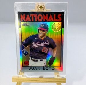 Juan Soto #86BC-4 Topps Chrome Rainbow Refractor 2021 35 Anniversary Nationals
